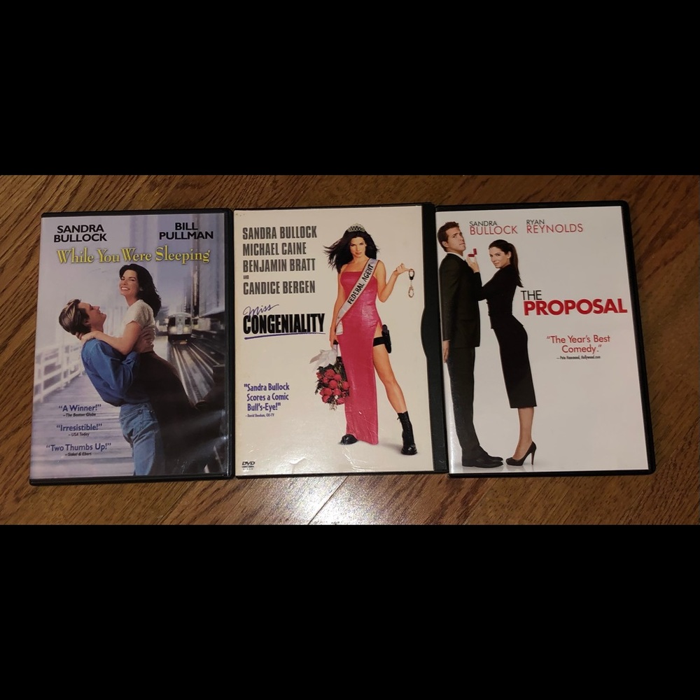 Rom-Com DVD bundle featuring Sandra Bullock